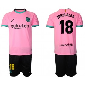 Camisolas de futebol FC Barcelona Jordi Alba 18 Criança Equipamento 3ª 2020/21 Manga Curta